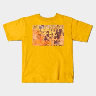 rusty metallic surface peeling Kids T-Shirt